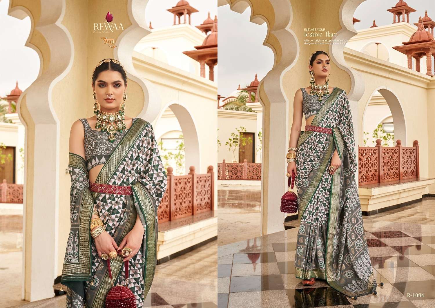 Rewaa Aaranya Silk Blend Designer Saree Ethnic Saree Wholesale manufacture in india