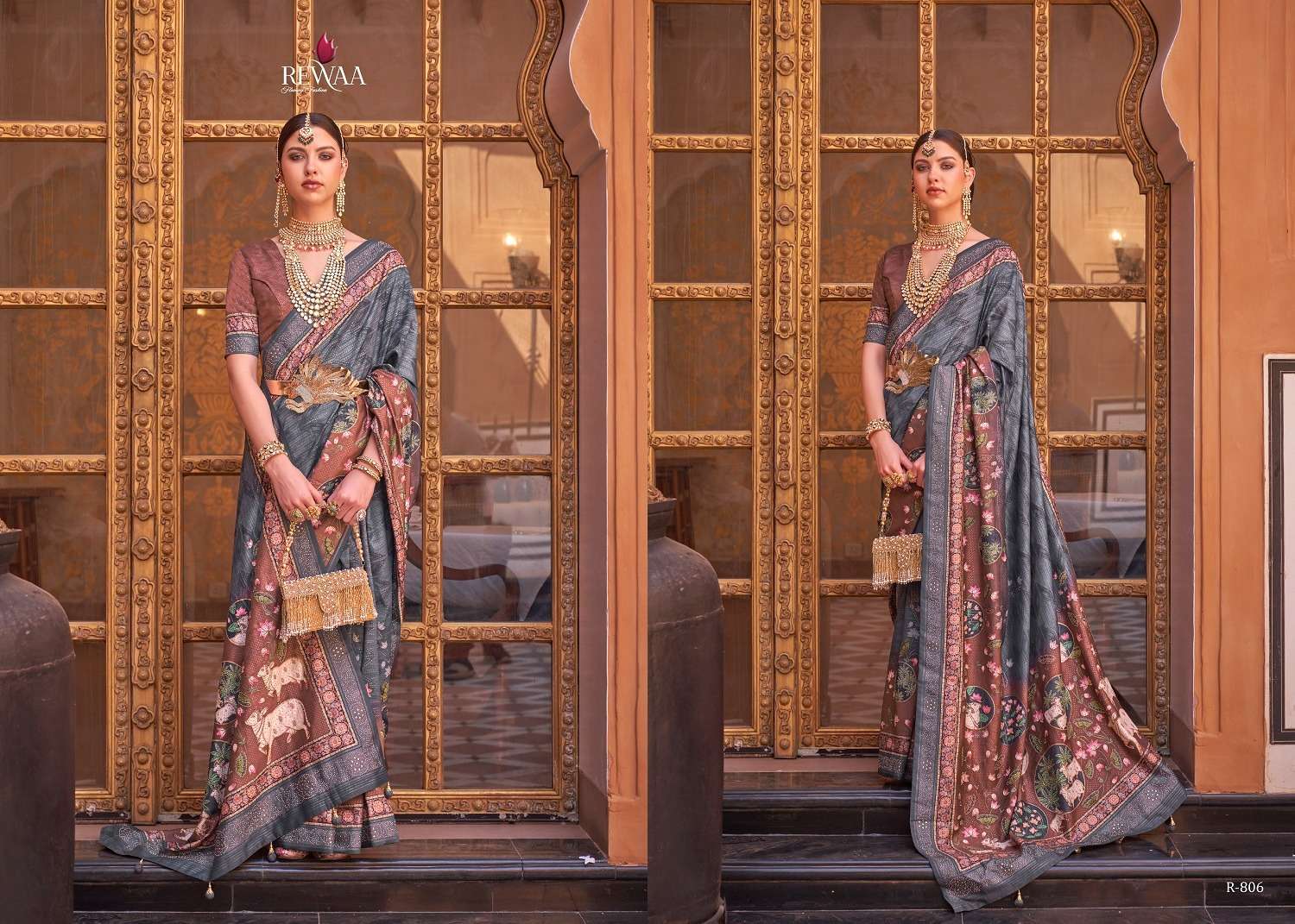 Rewaa Padmavat Vol 2 Silk Blend Designer Saree Wholesale collection in india