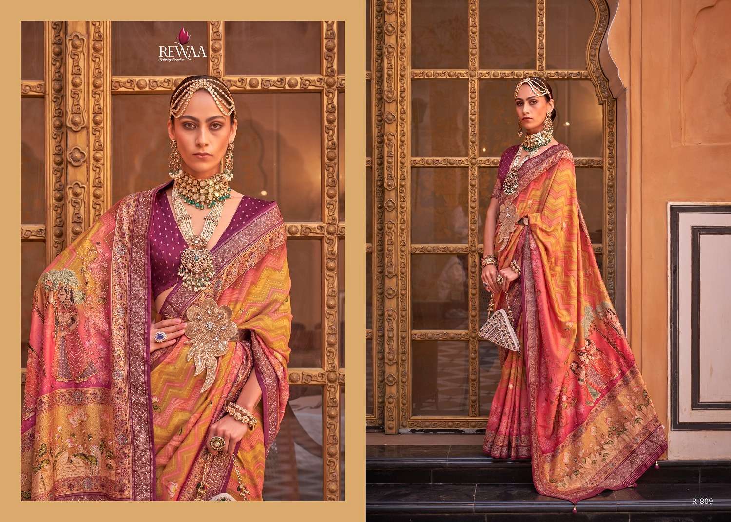 Rewaa Padmavat Vol 2 Silk Blend Designer Saree Wholesale collection in india