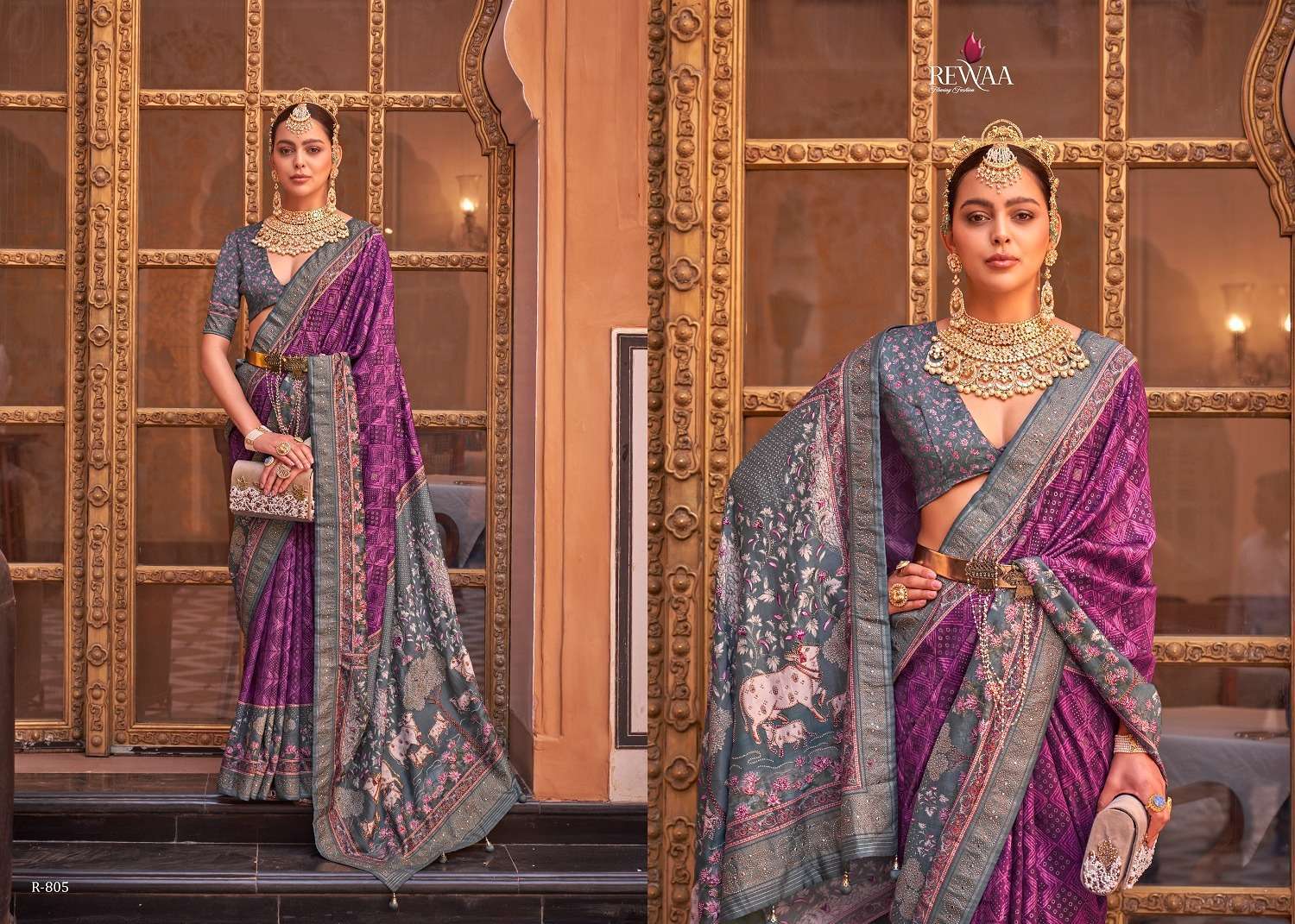 Rewaa Padmavat Vol 2 Silk Blend Designer Saree Wholesale collection in india
