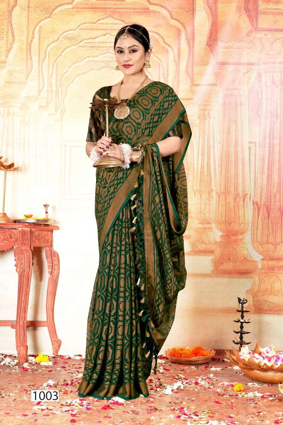Saroj Ghungroo Vol 2 Fancy Fabric Designer Saree Wholesale  market in india