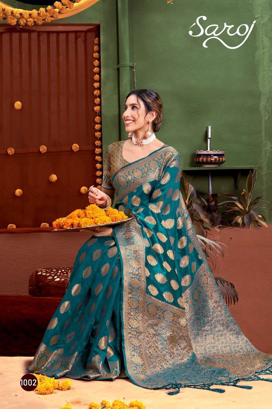 Organza saree price deals