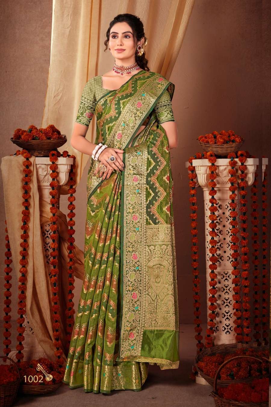 Saroj Swarn Mahotsav Vol 7 Designer Soft Organza Saree Wholesale