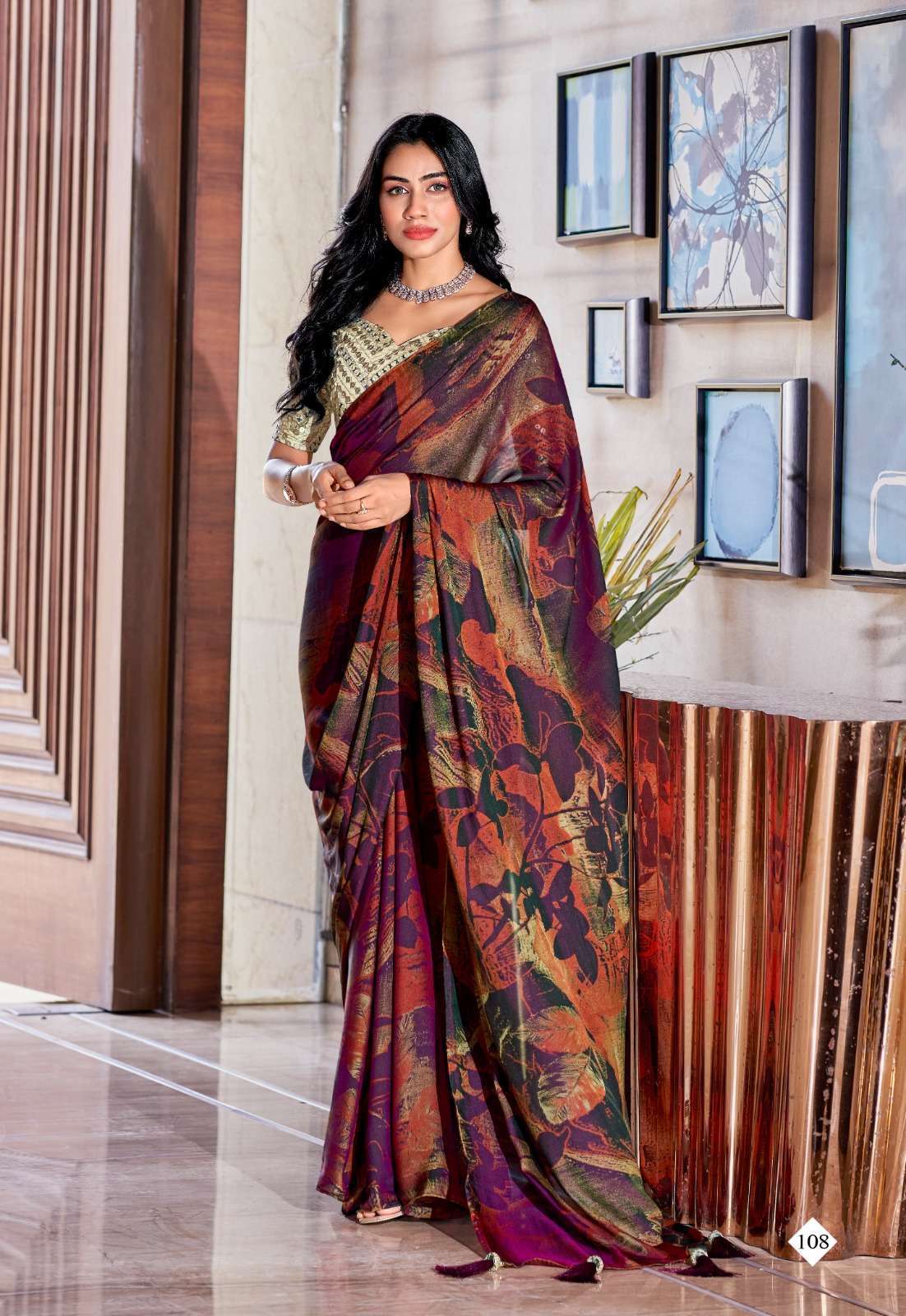 Stavan Shannon Velvet Silk With Embroidery Saree Wholesale Manufacture in surat