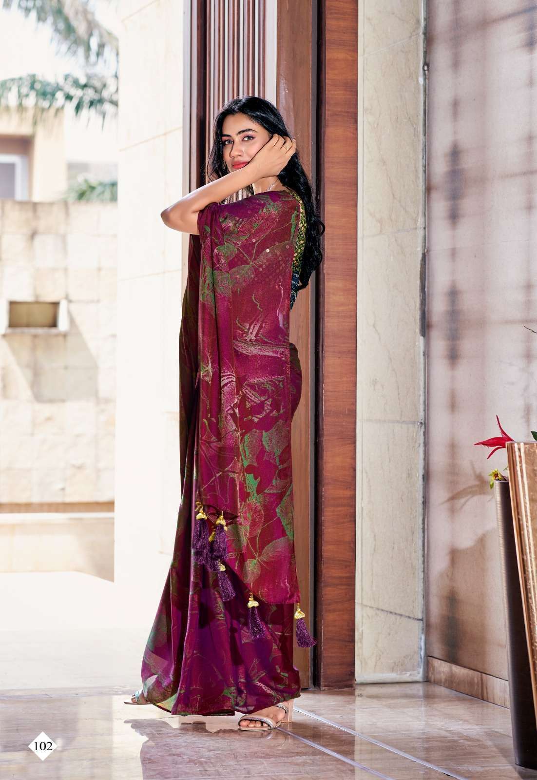 Stavan Shannon Velvet Silk With Embroidery Saree Wholesale Manufacture in surat