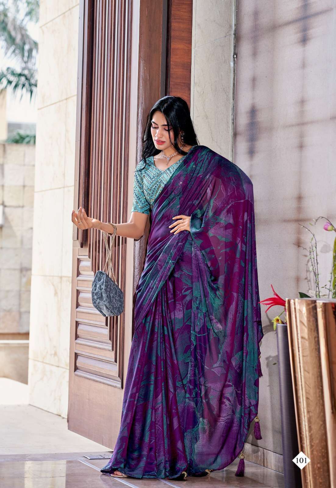 Stavan Shannon Velvet Silk With Embroidery Saree Wholesale Manufacture in surat