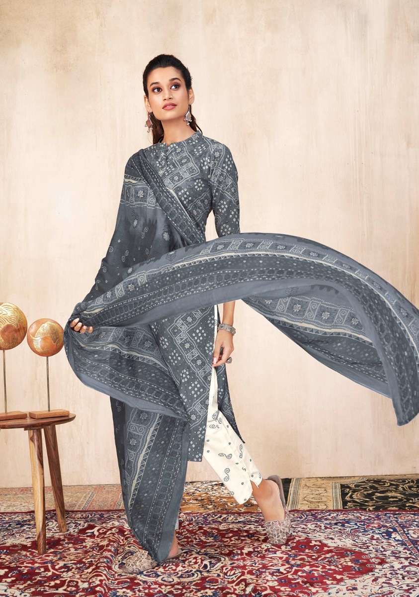 Suryajyoti Bandhani Lehriya Vol-4 Readymade Kurti Pant With Dupatta Wholesale collection in india