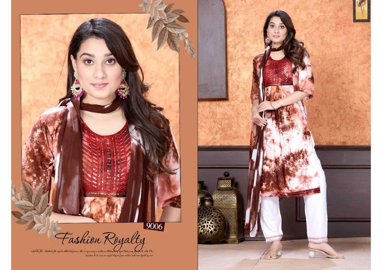 Trendy Dancing Queen Wholesale Naira Cut Kurti manufacture in india