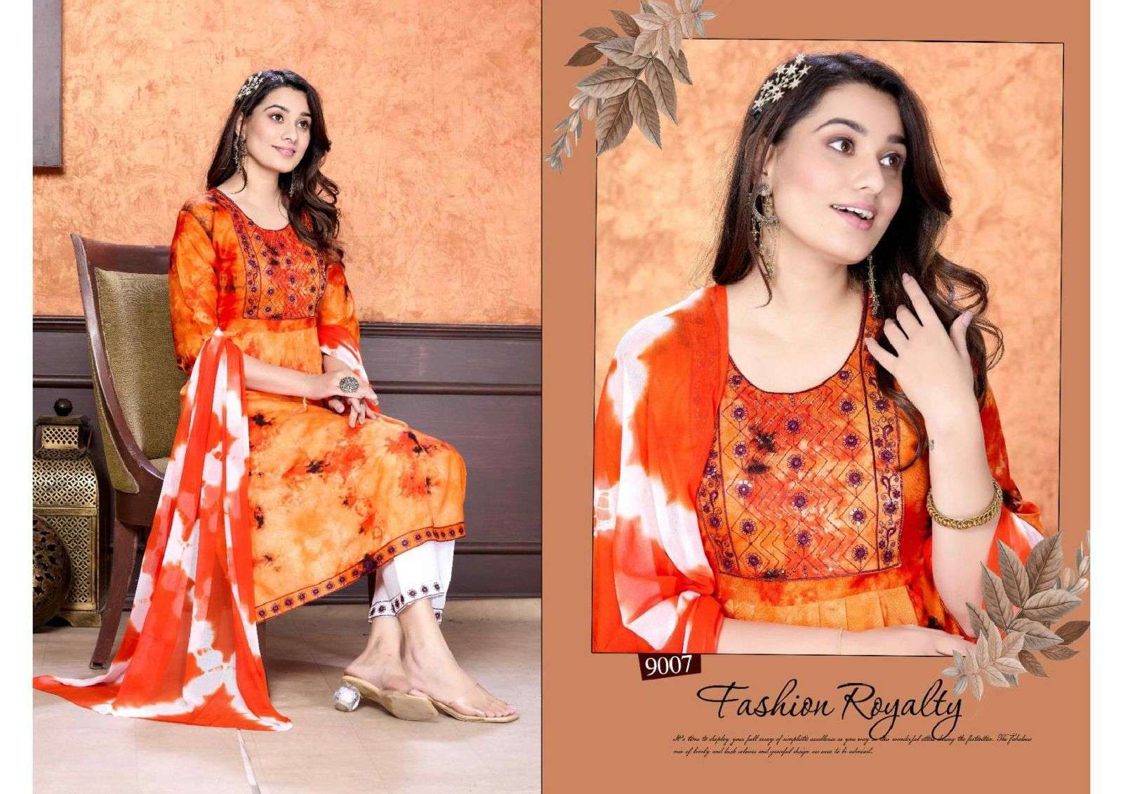 Trendy Dancing Queen Wholesale Naira Cut Kurti manufacture in india