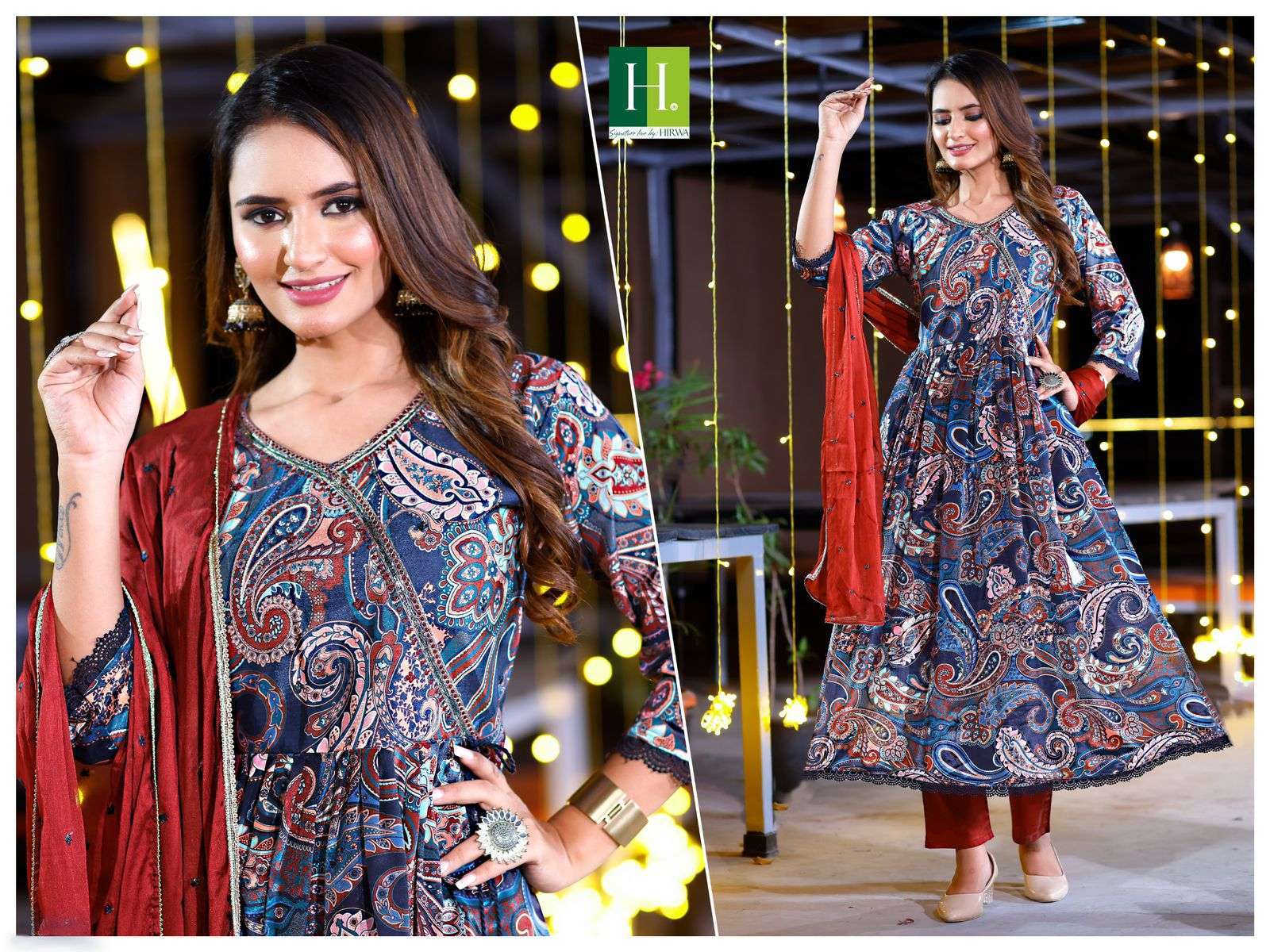 108 Combo Chinon 3-Piece Kurti Kapda Thread