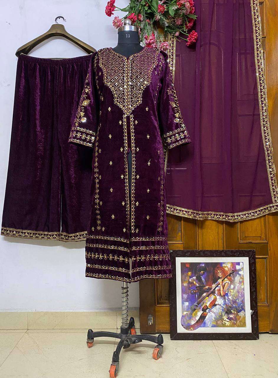 1151 Colors Heavy Velvet Sequence Embroidery Salwar Suits wholesale prices