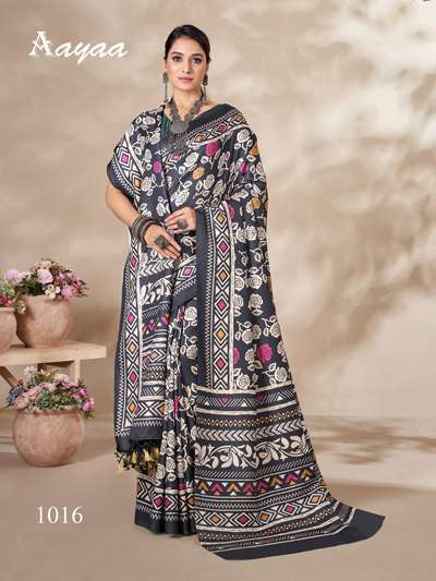 Aayaa Pashmina Vol 2 Winter Wear Saree Gujarati saree supplier