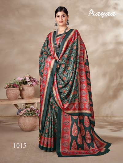 Aayaa Pashmina Vol 2 Winter Wear Saree Gujarati saree supplier