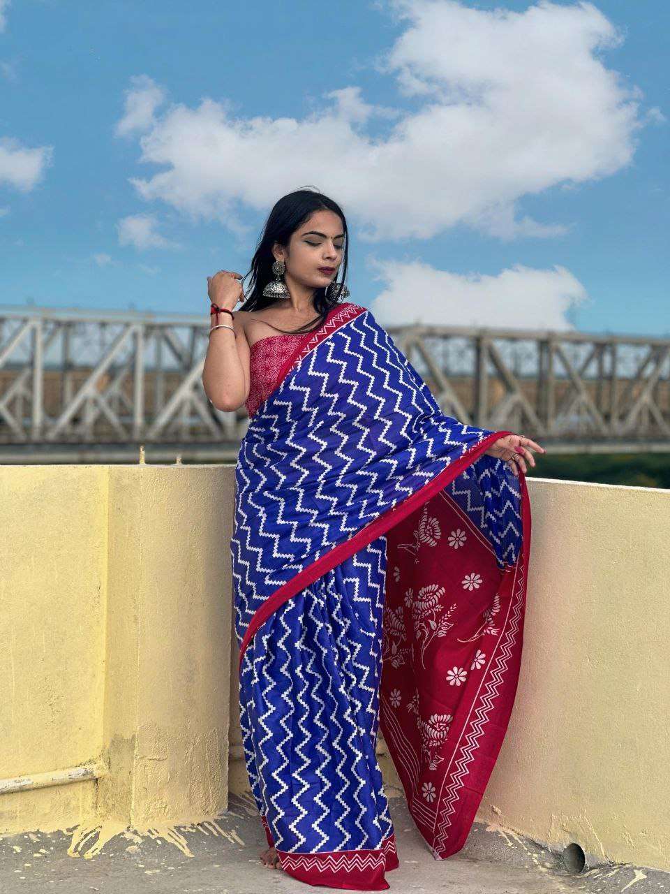 Ap 07 Printed Soft Cotton Jaipur Saree Bulk Saree
