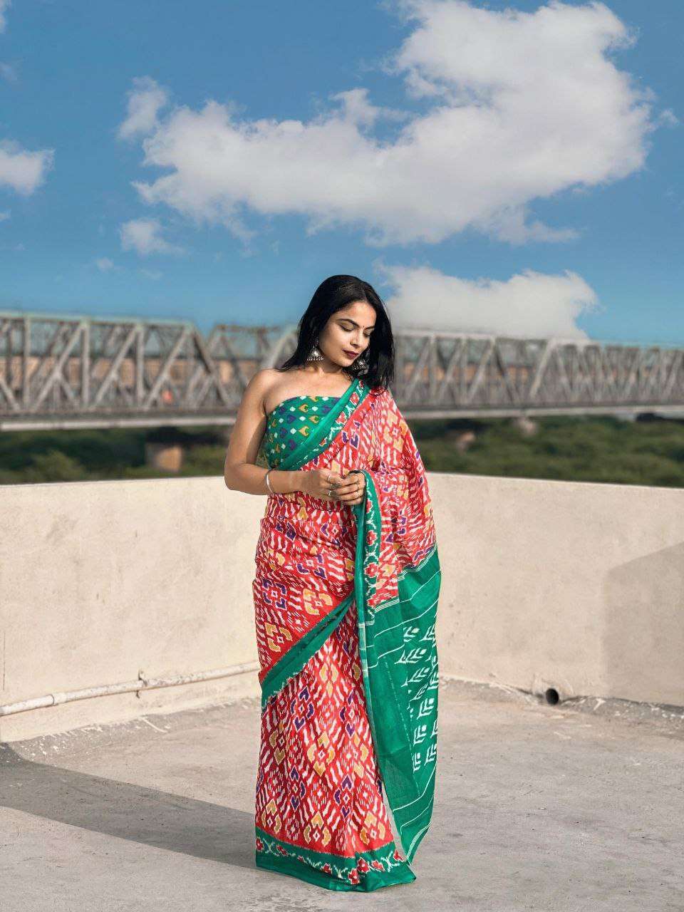 Ap 07 Printed Soft Cotton Jaipur Saree Bulk Saree