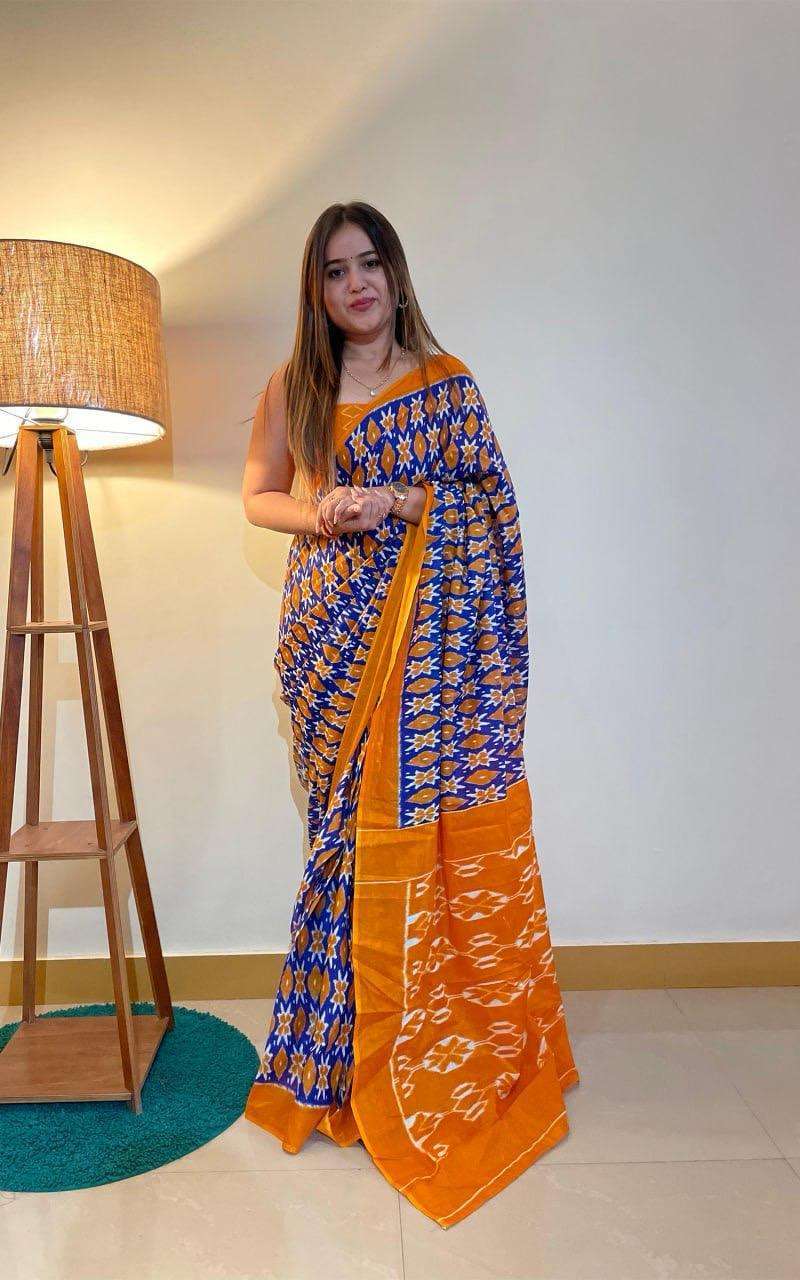 Ap 10 Jaipur Printed Soft Cotton Saree Printed Saree