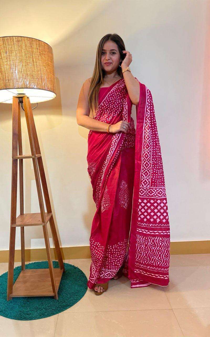 Ap 10 Jaipur Printed Soft Cotton Saree Printed Saree