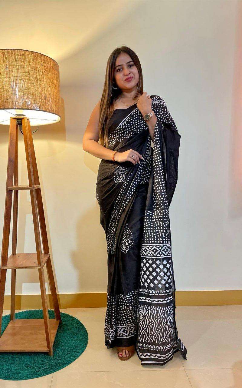 Ap 10 Jaipur Printed Soft Cotton Saree Printed Saree