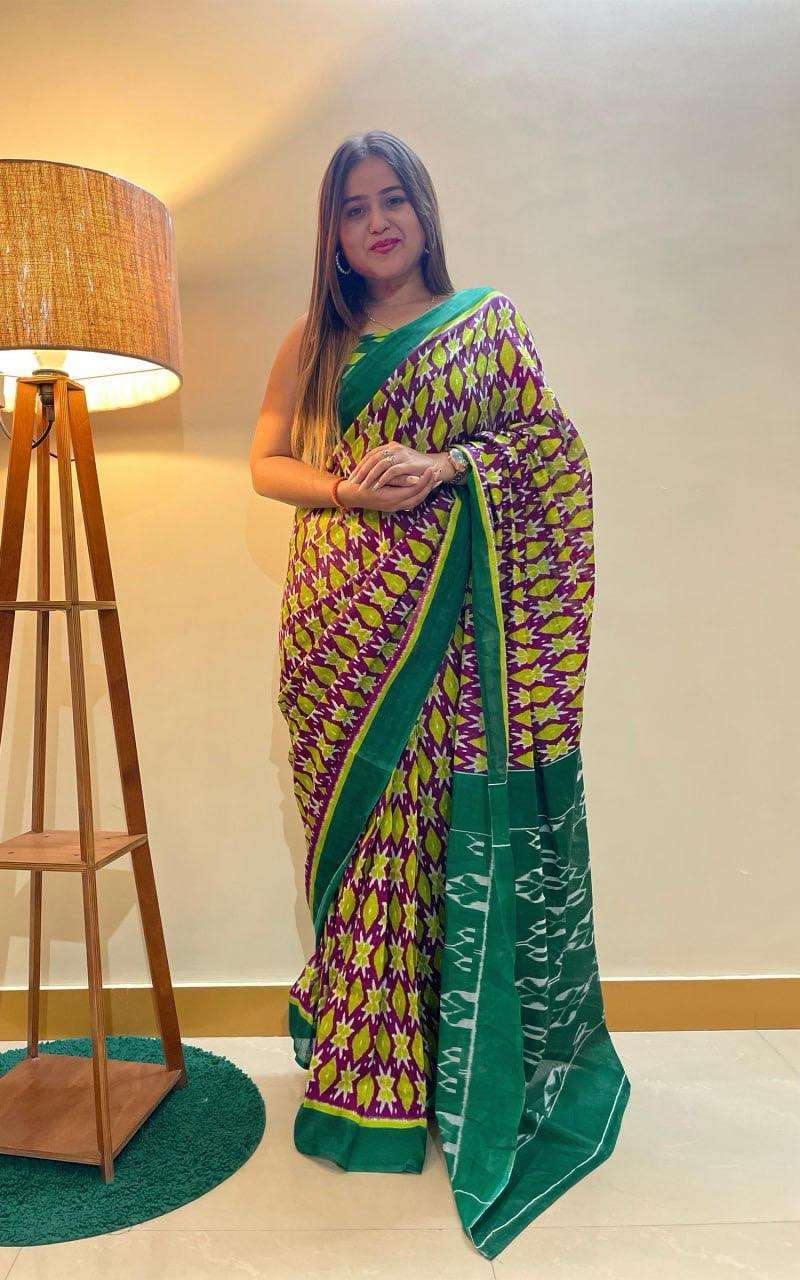 Ap 10 Jaipur Printed Soft Cotton Saree Printed Saree