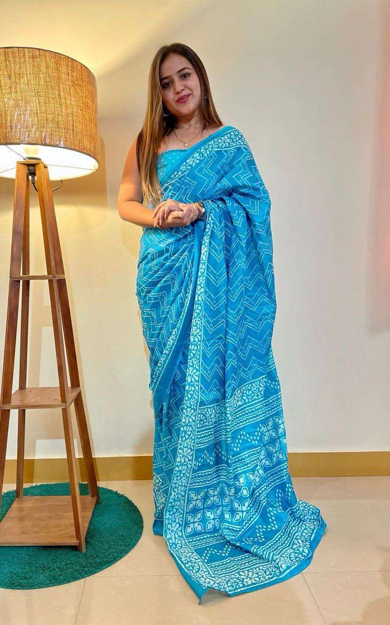 Ap 10 Jaipur Printed Soft Cotton Saree Printed Saree