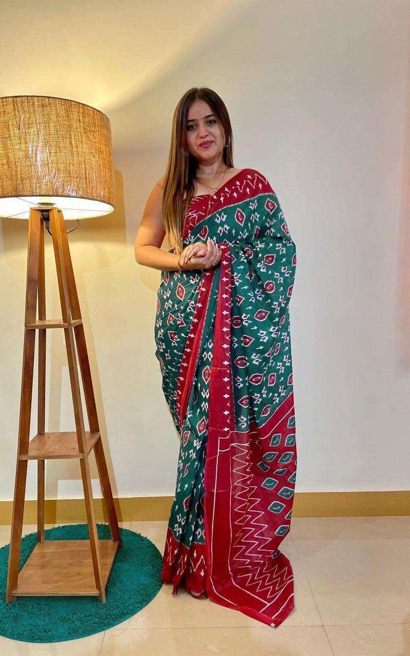Ap 10 Jaipur Printed Soft Cotton Saree Printed Saree