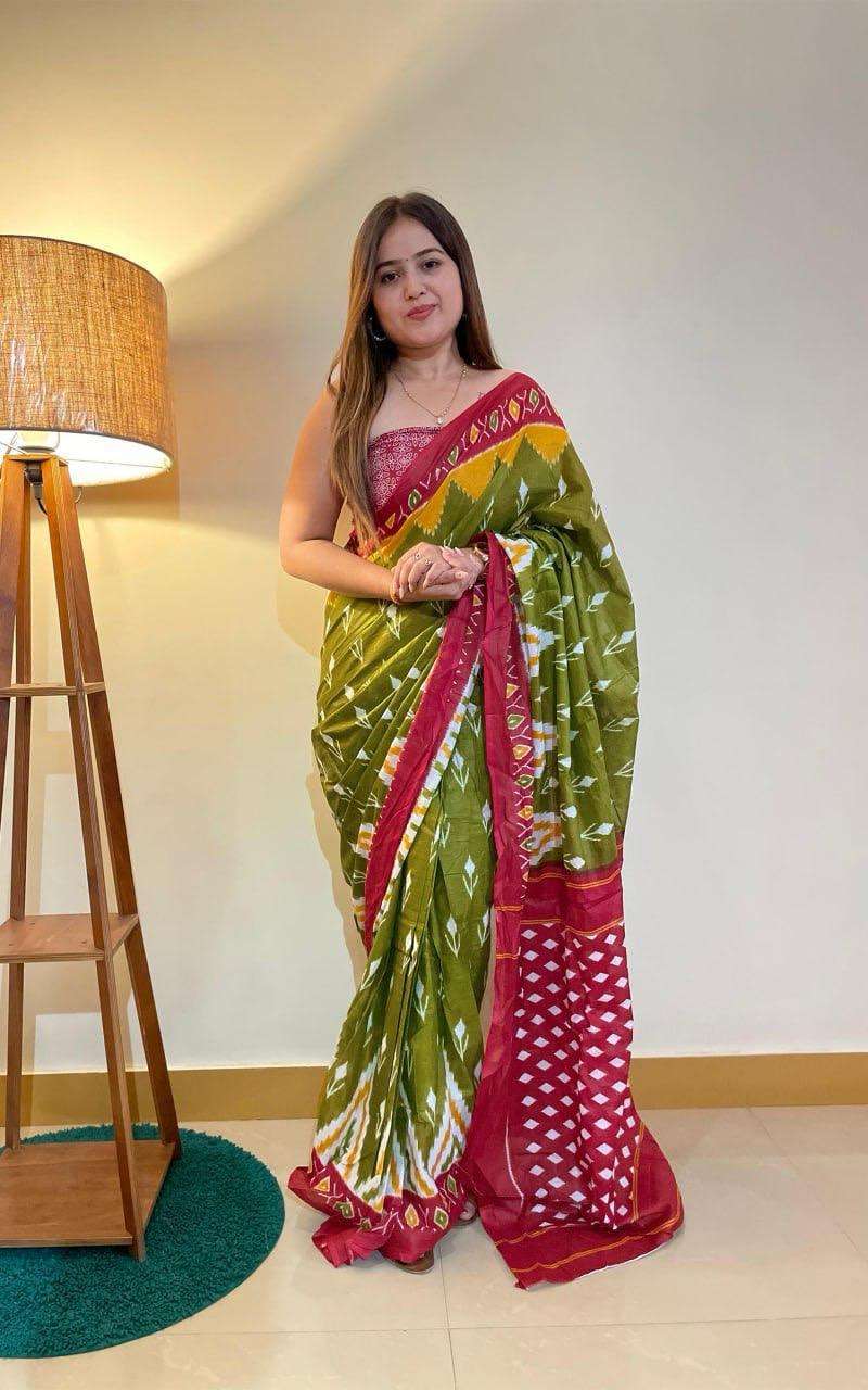 Ap 10 Jaipur Printed Soft Cotton Saree Printed Saree