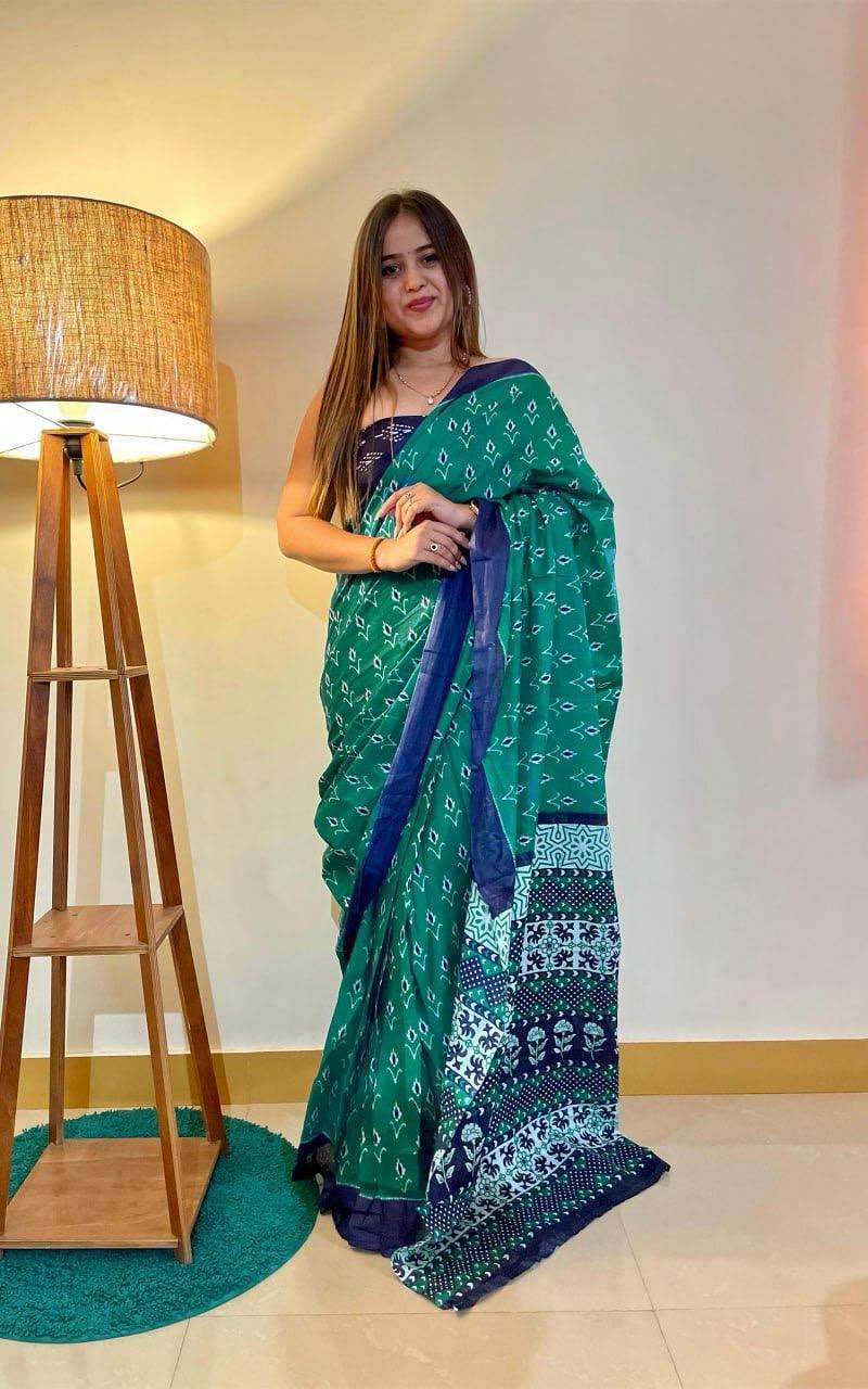 Ap 10 Jaipur Printed Soft Cotton Saree Printed Saree