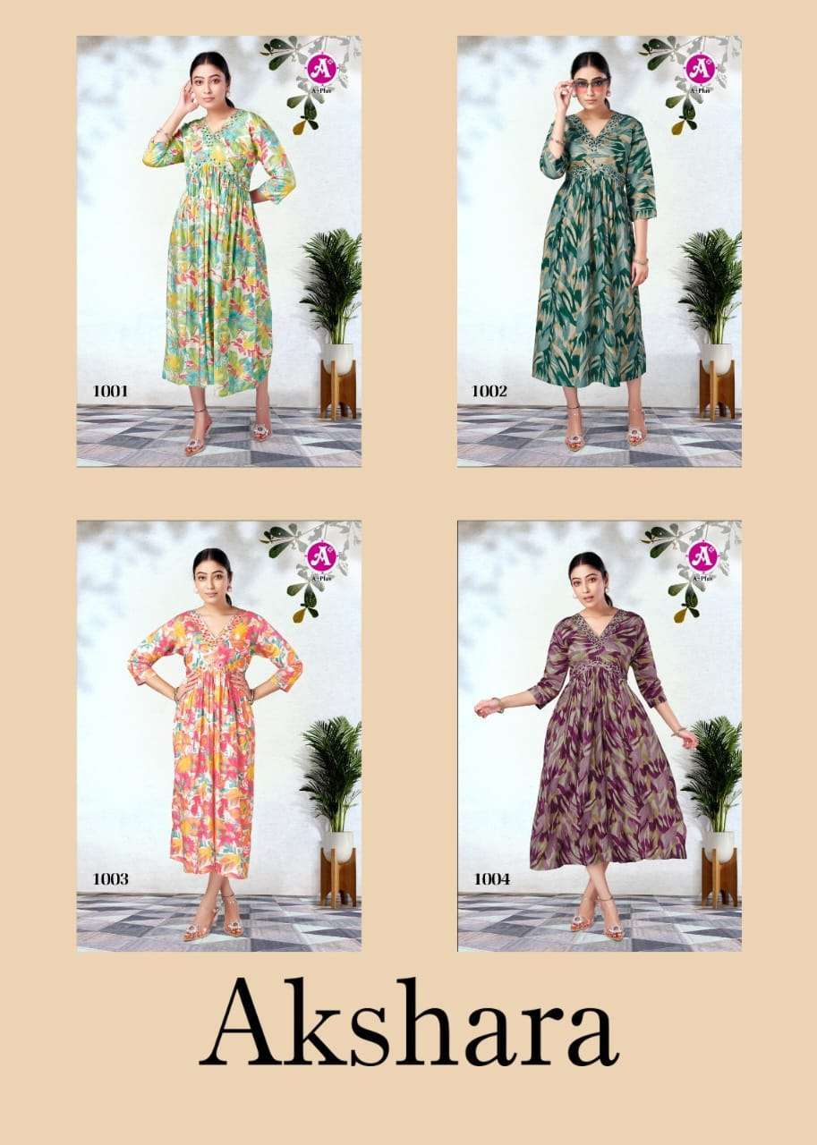 Ayush Fashion AKSHARA Aliya Cut Kurti Printed Kurti in Surat