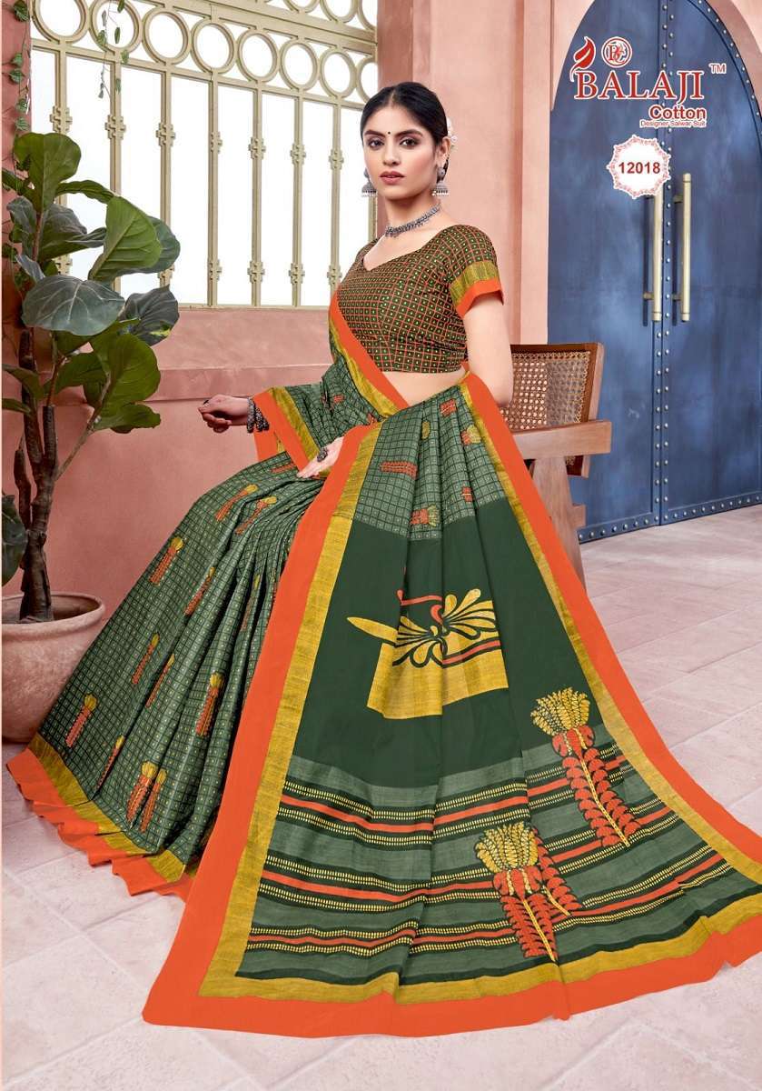 Balaji Leelavathi Vol -12 – Cotton Saree Surat Wholesale Saree Suppliers