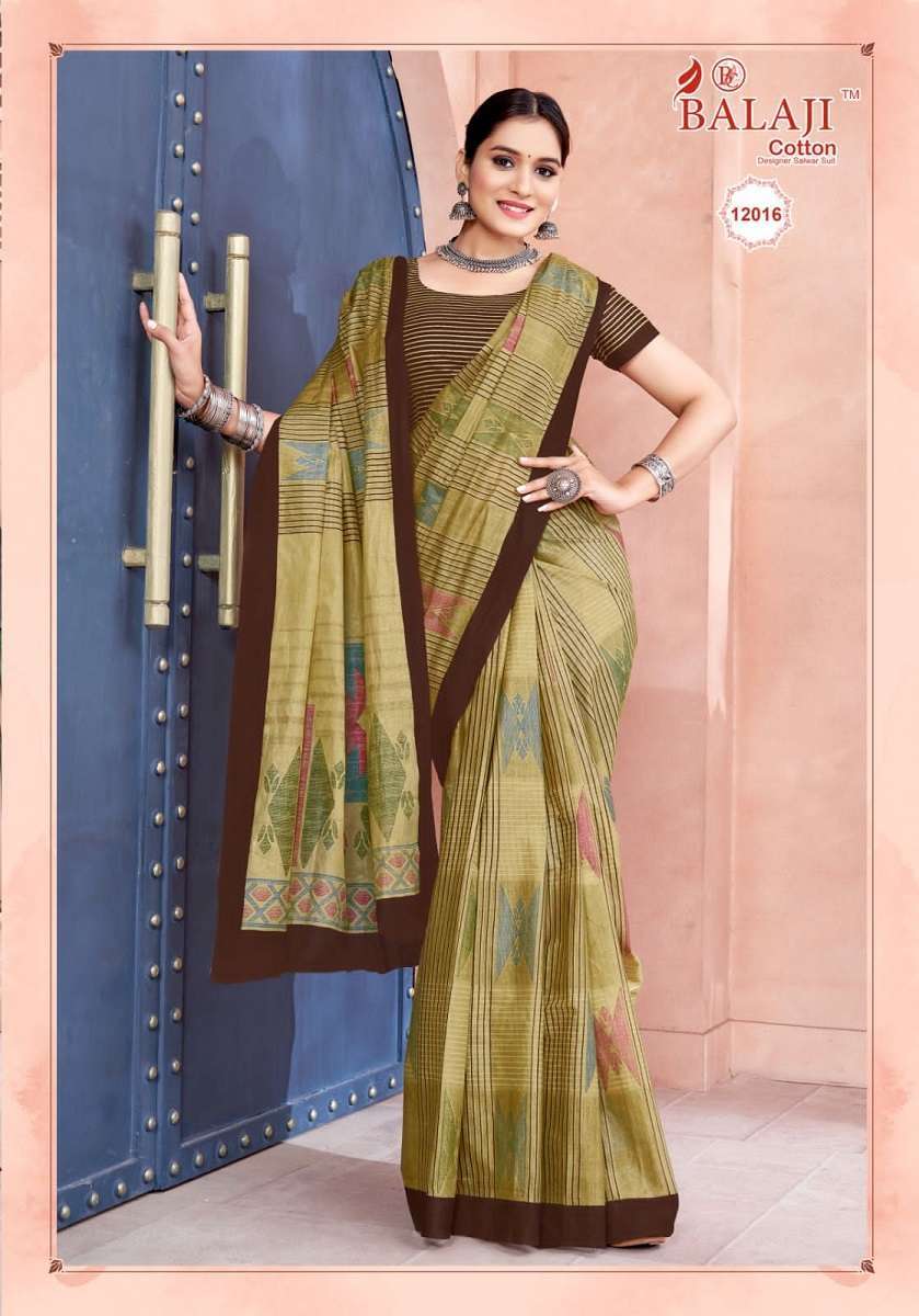 Balaji Leelavathi Vol -12 – Cotton Saree Surat Wholesale Saree Suppliers