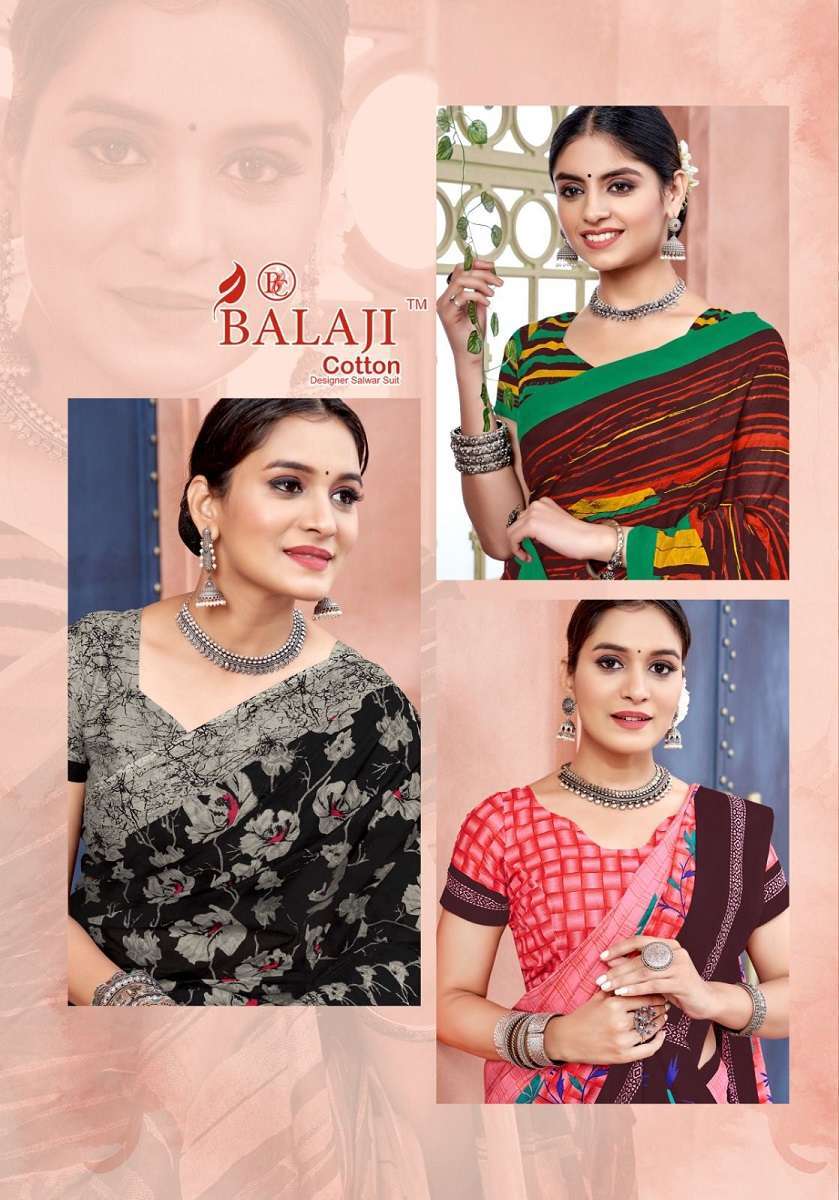 Balaji Leelavathi Vol -12 – Cotton Saree Surat Wholesale Saree Suppliers
