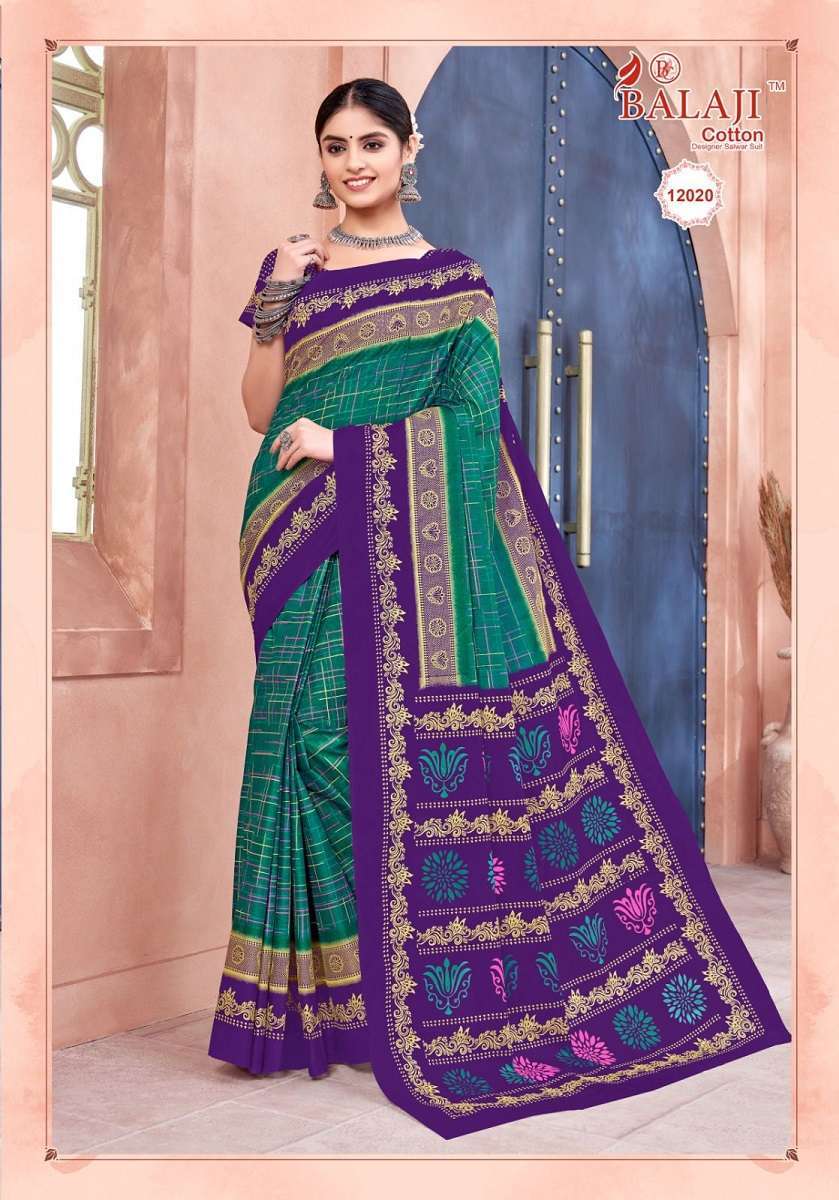 Balaji Leelavathi Vol -12 – Cotton Saree Surat Wholesale Saree Suppliers