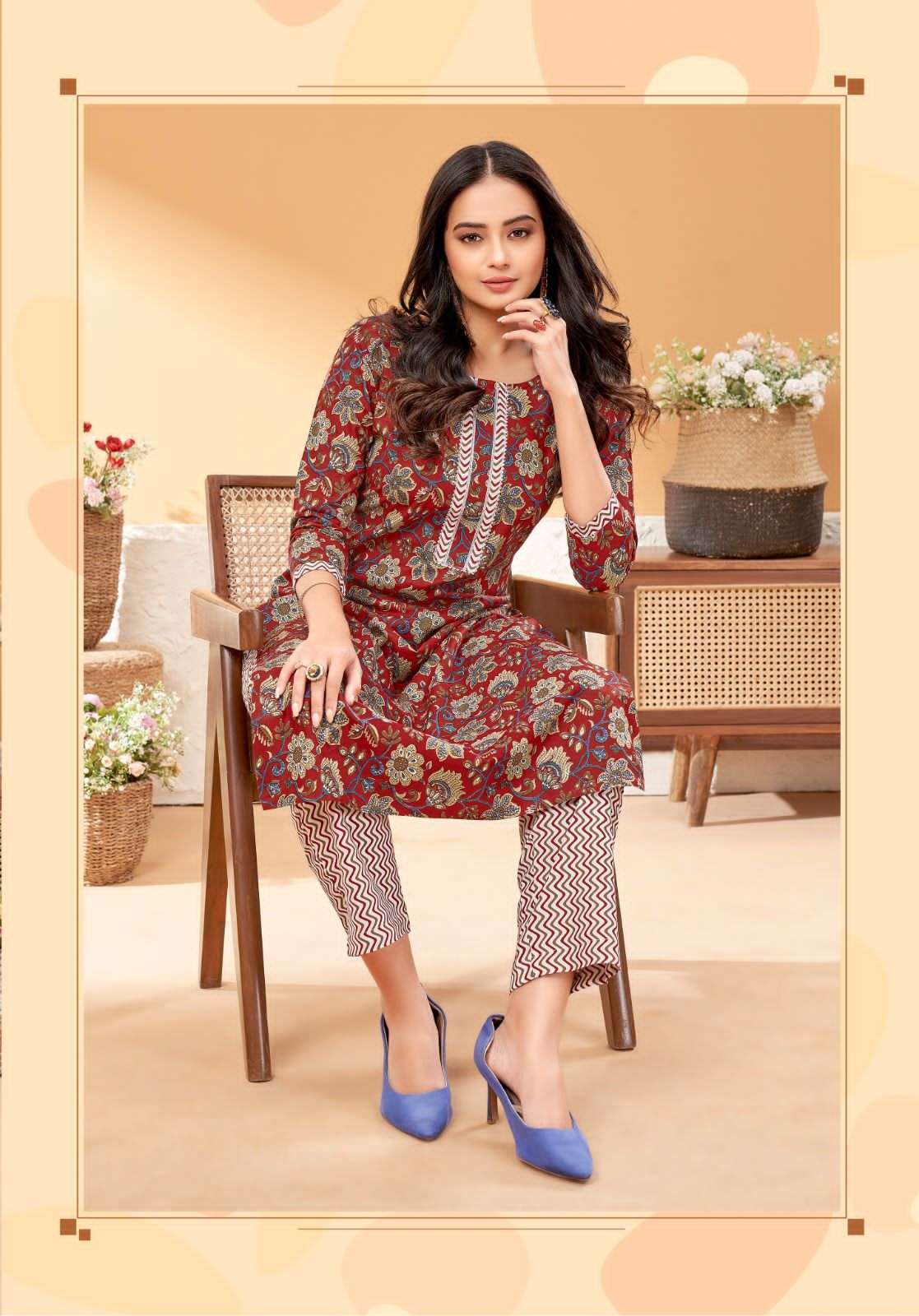 Balaji Shanaya Vol-3 – Kurti With Pant Wholesale Kurti Market Mumbai