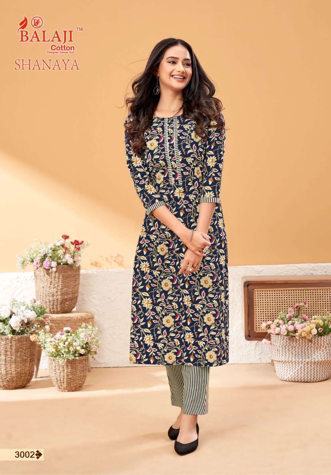 Balaji Shanaya Vol-3 – Kurti With Pant Wholesale Kurti Market Mumbai