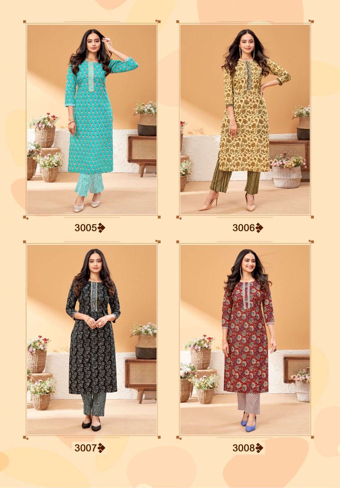 Balaji Shanaya Vol-3 – Kurti With Pant Wholesale Kurti Market Mumbai