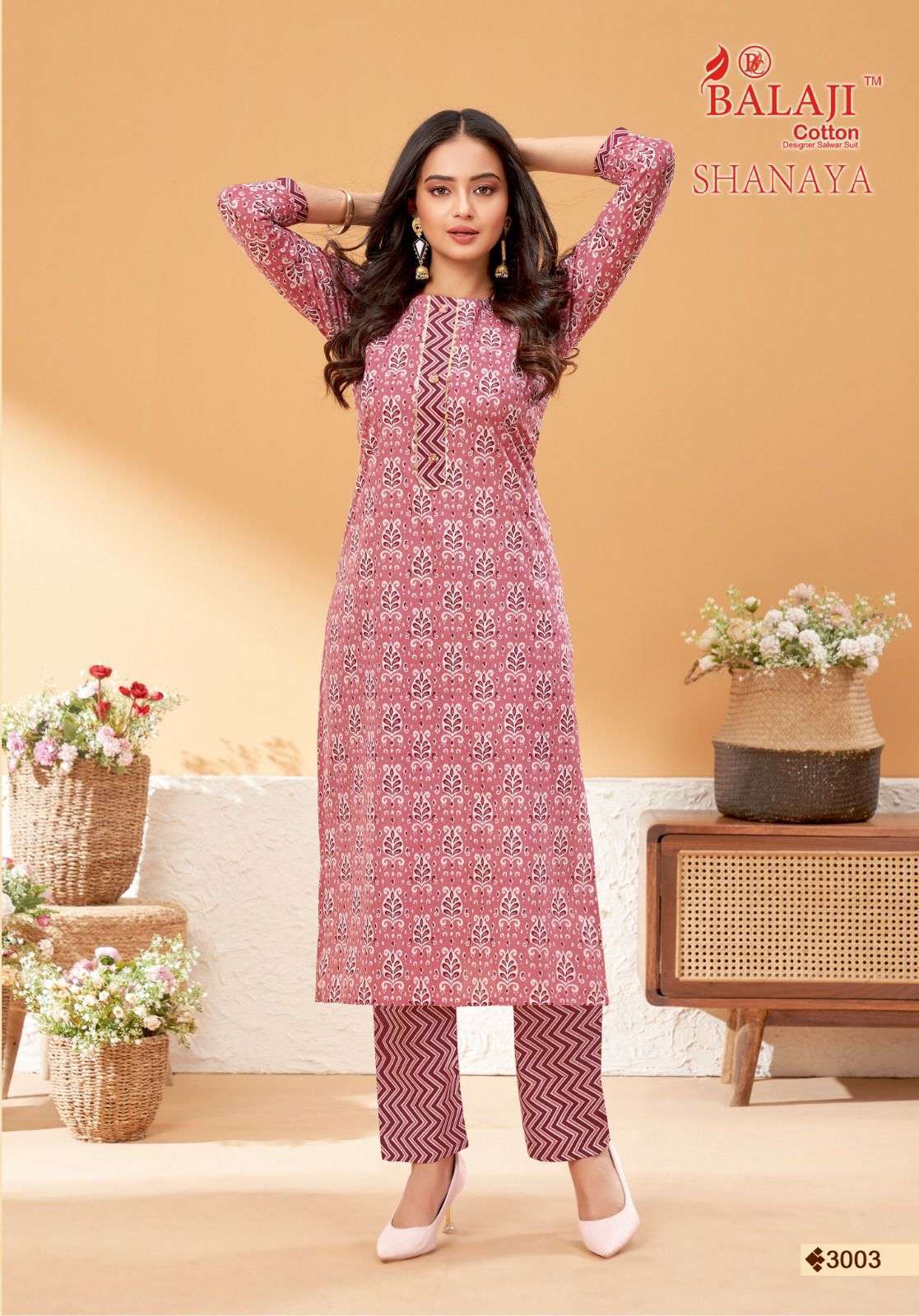 Balaji Shanaya Vol-3 – Kurti With Pant Wholesale Kurti Market Mumbai