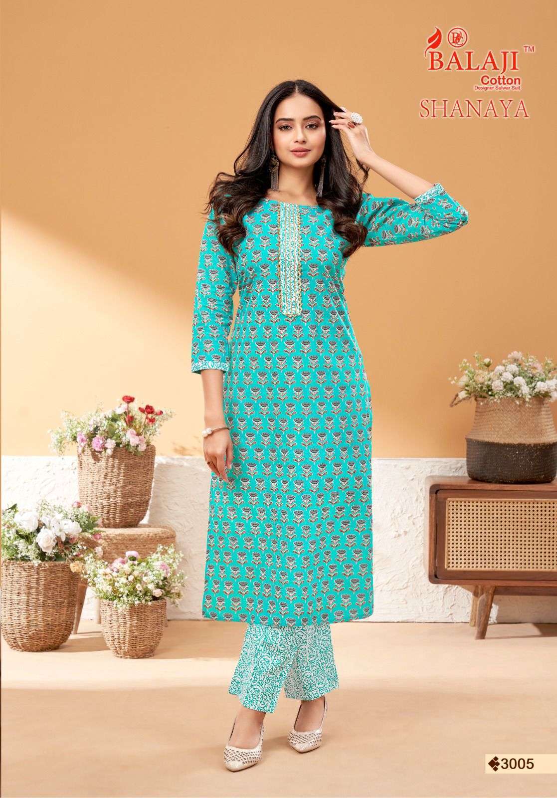 Balaji Shanaya Vol-3 – Kurti With Pant Wholesale Kurti Market Mumbai