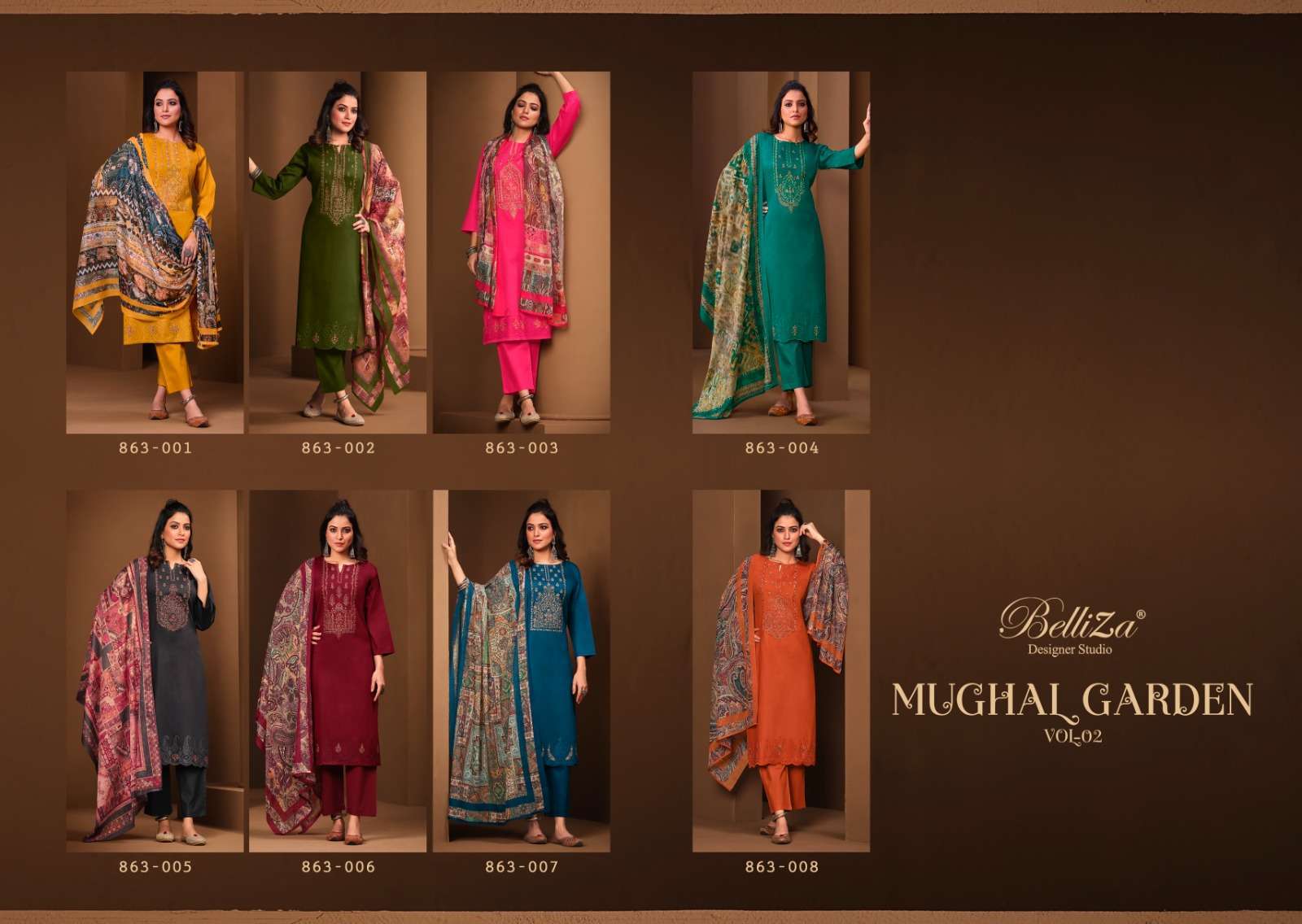 Belliza Mughal Garden Vol 2 Best Dress Material  