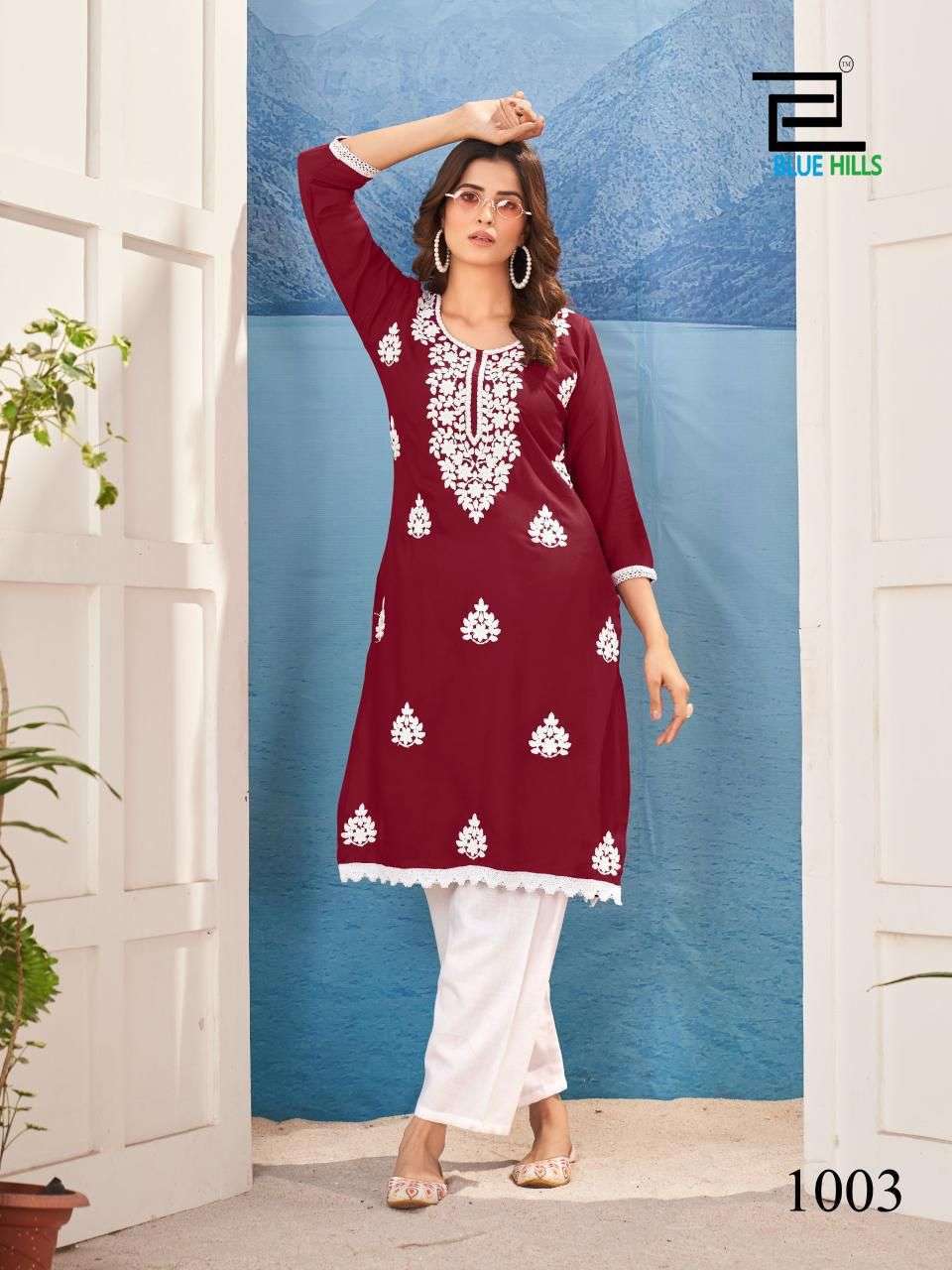 Blue Hills Nawab Rayon Designer Only Kurti Kurti bulk buying