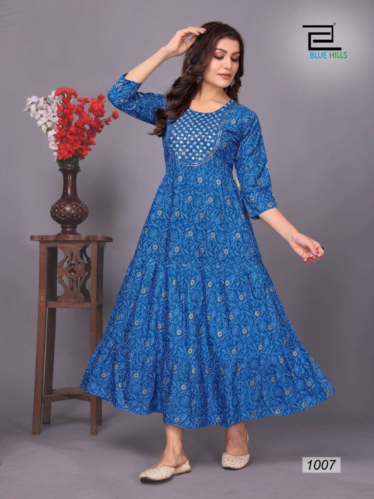 Anarkali pattern kurtis top