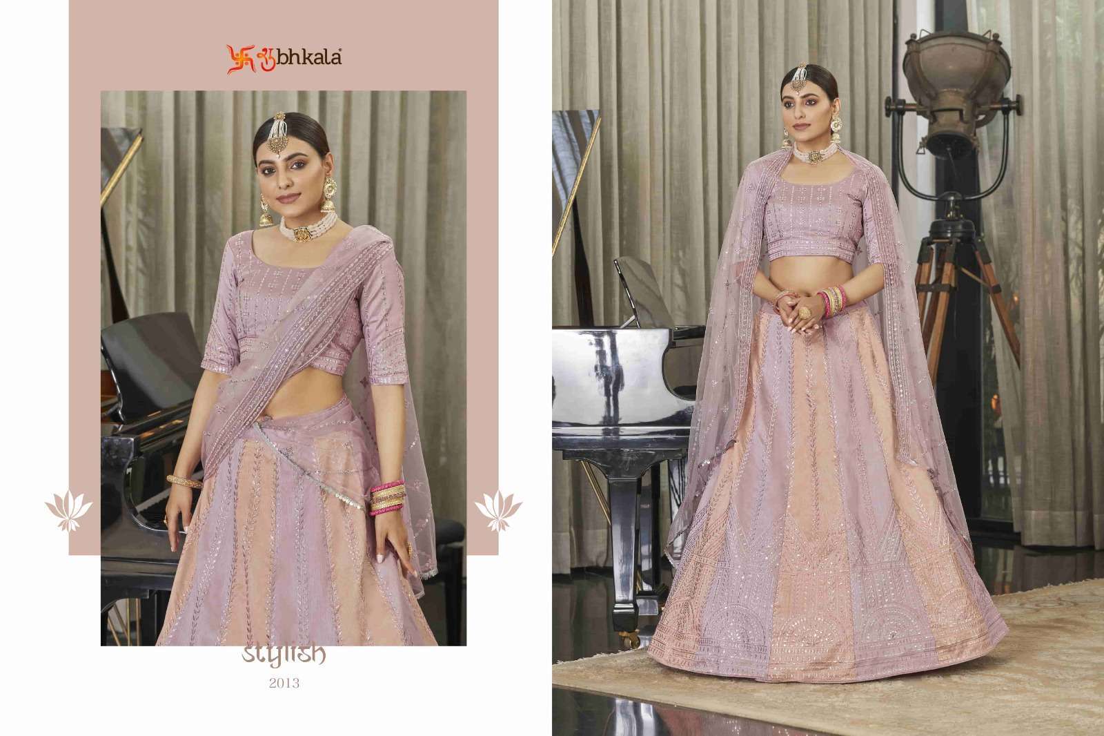 BRIDESMAID 2013 Bridal Thread Embroidered Semi Stitched Lehenga Choli Wedding Lehenga Choli
