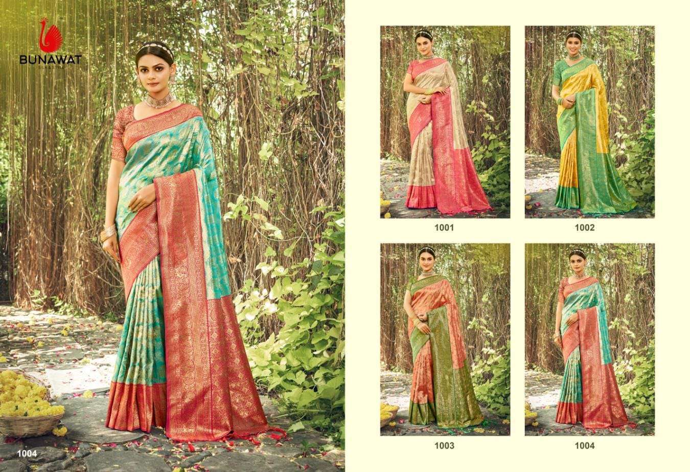 BUNAWAT PUSHP VARSHA Banarasi Silk Saree Bulk Saree Distributors Mumbai