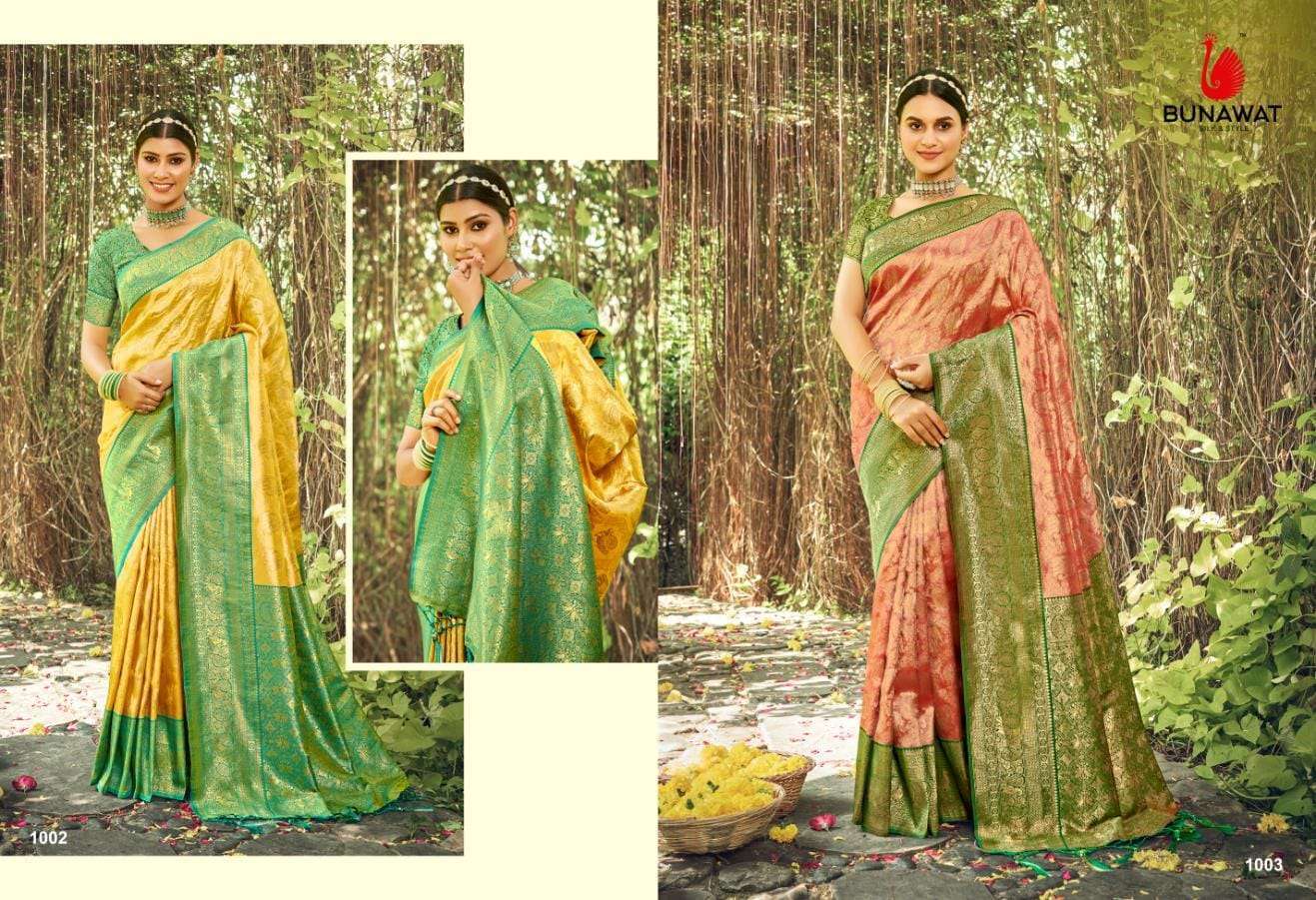 BUNAWAT PUSHP VARSHA Banarasi Silk Saree Bulk Saree Distributors Mumbai