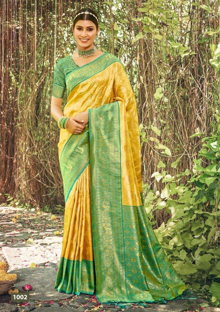 BUNAWAT PUSHP VARSHA Banarasi Silk Saree Bulk Saree Distributors Mumbai