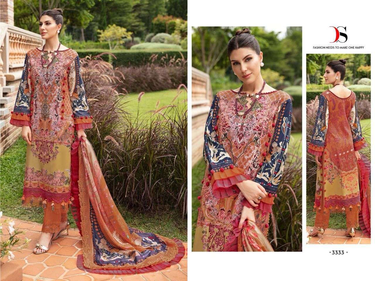 Deepsy Firdous Queens Court 5 Chiffon Dupatta Pakistani Suits Salwar Suits Bulk Buyers India