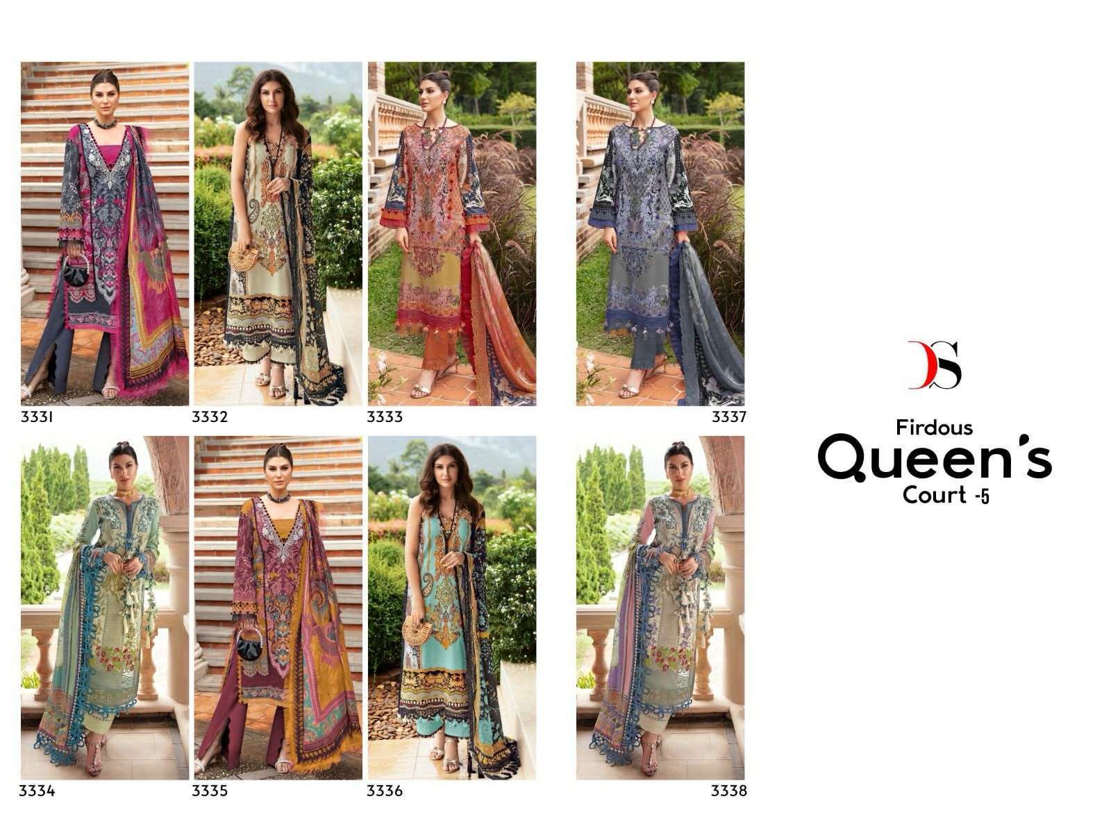 Deepsy Firdous Queens Court 5 Chiffon Dupatta Pakistani Suits Salwar Suits Bulk Buyers India