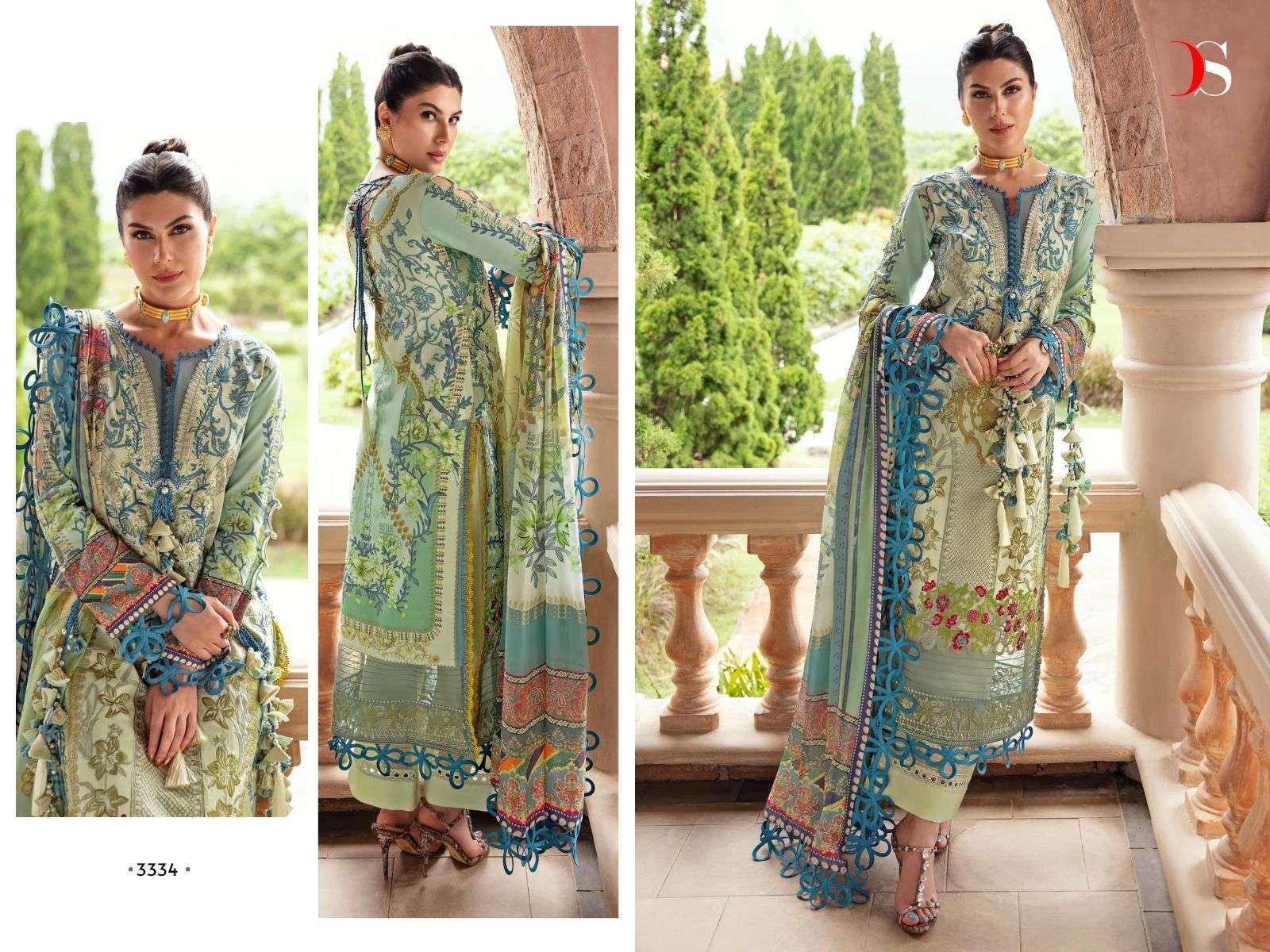 Deepsy Firdous Queens Court 5 Chiffon Dupatta Pakistani Suits Salwar Suits Bulk Buyers India