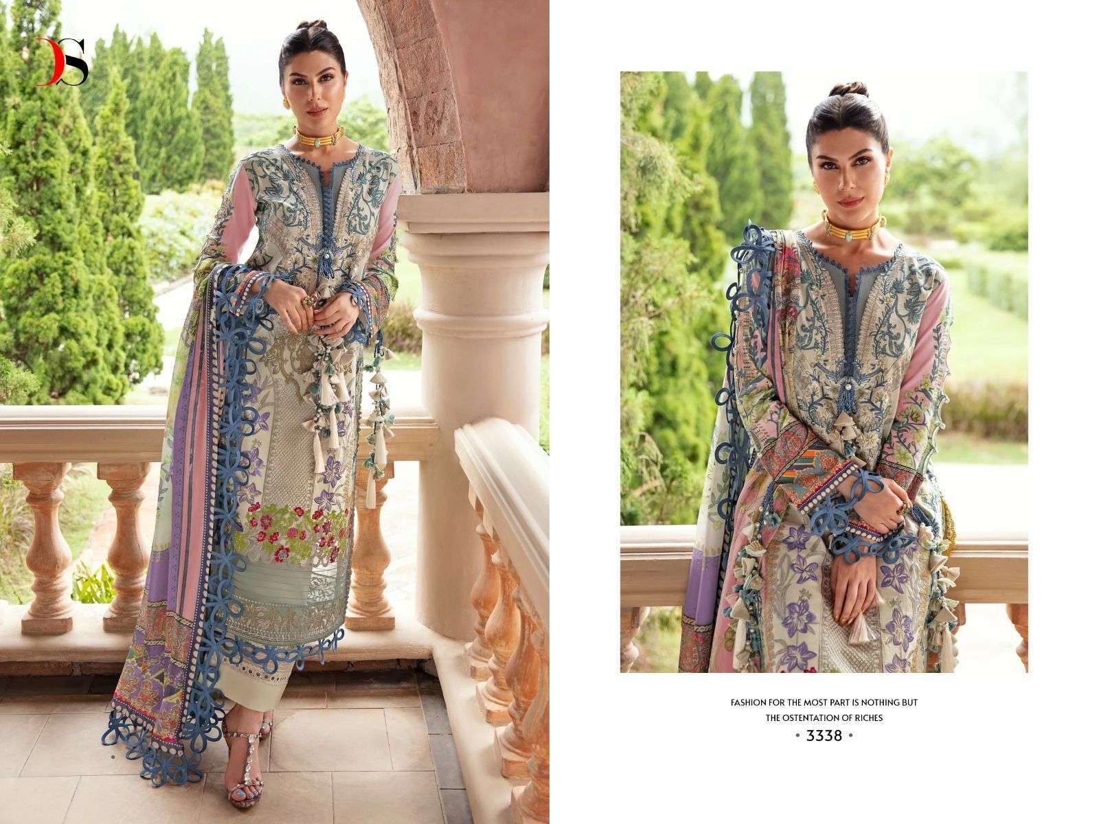 Deepsy Firdous Queens Court 5 Chiffon Dupatta Pakistani Suits Salwar Suits Bulk Buyers India