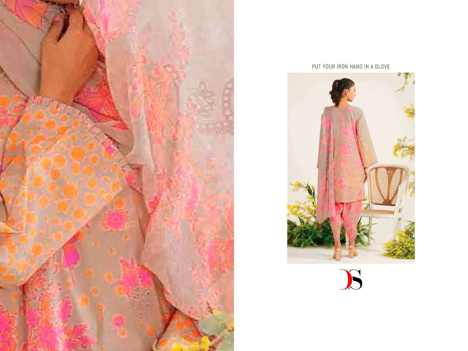 3-Pc Charizma Lawn Printed Suit with Embroidered Dupatta PEC22-61-S