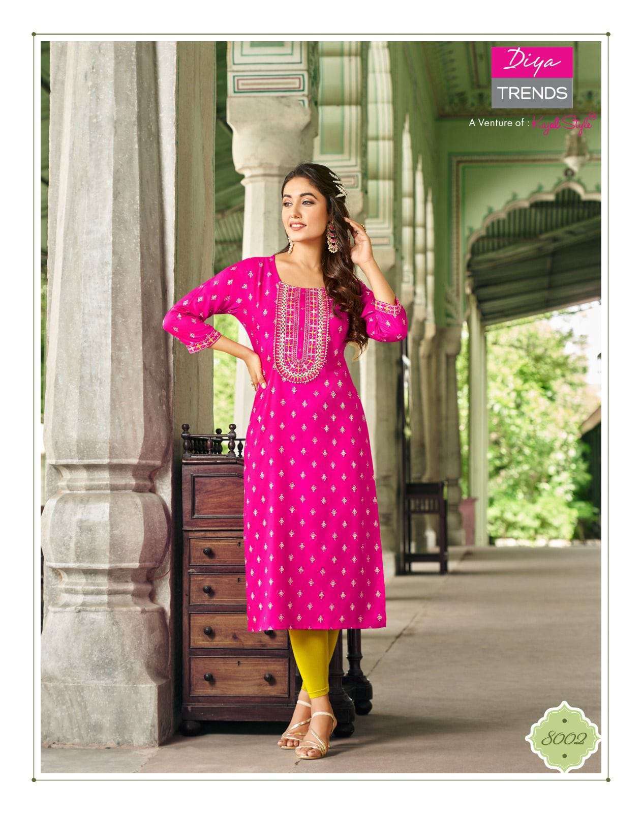 DIYA TRENDS  VICTORIA VOL-8 Kurti  Ahmedabad Kurti markets